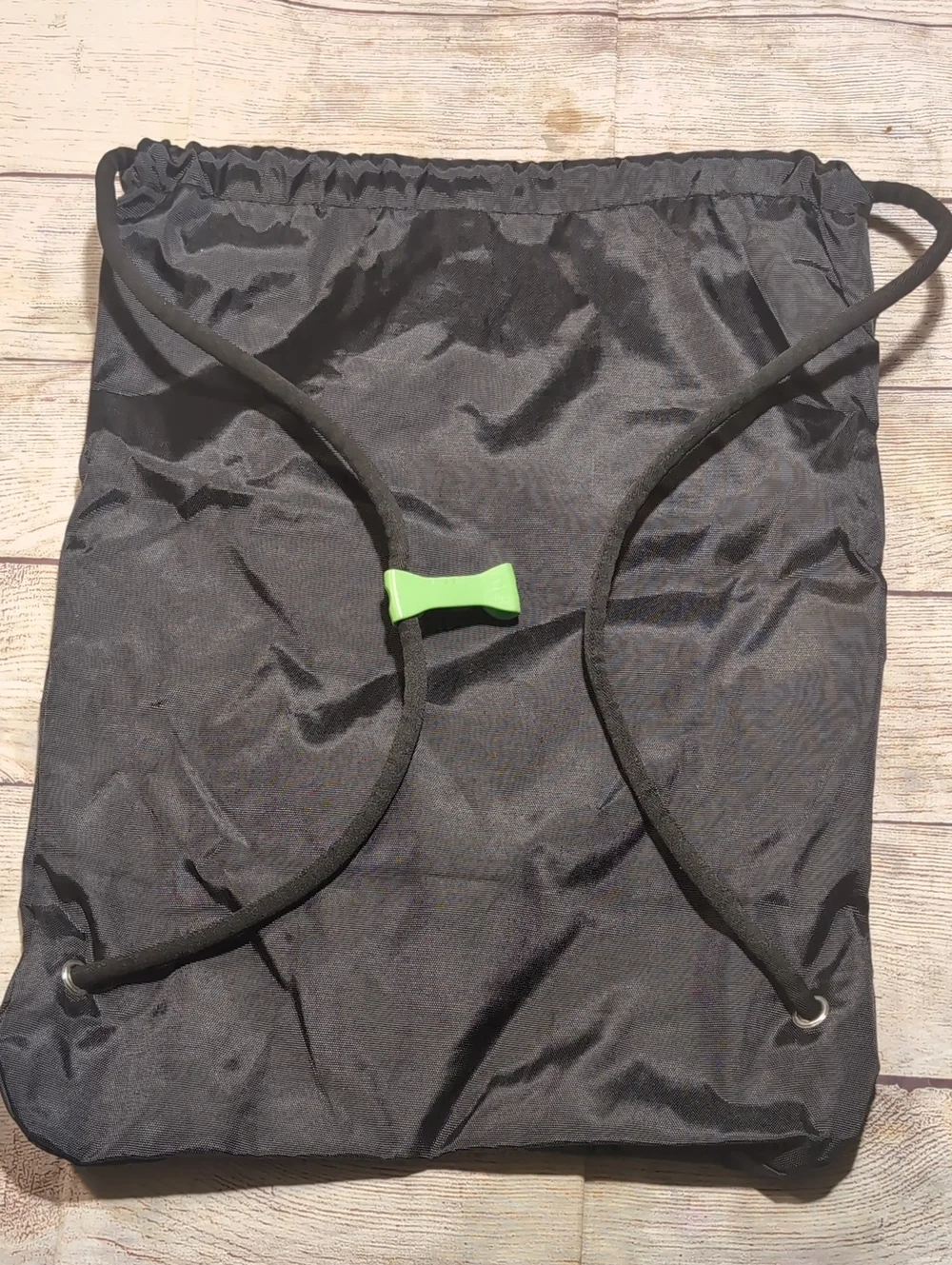 Monster Energy Drink Drawstring Deluxe Cinch Bag Black With Green Claw Logo